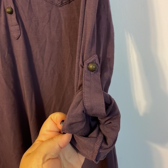 Soft Surroundings Purple Long Sleeve Tunic Top size XS - Picture 7 of 15